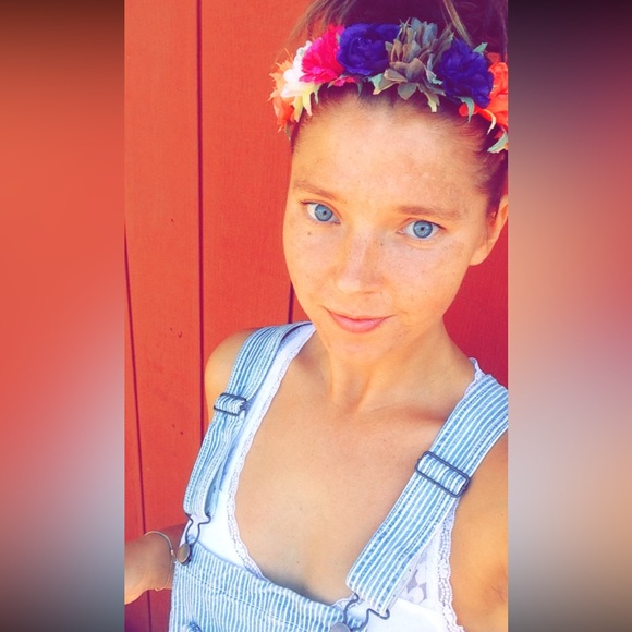 Forever 21 Stripes OVERALL SHORTS Sz. S - Picture 2 of 8